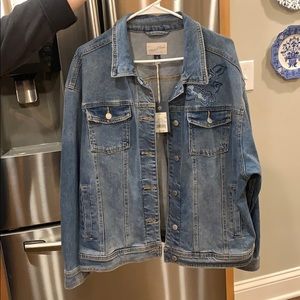 Universal Thread Embroidered Jean Jacket